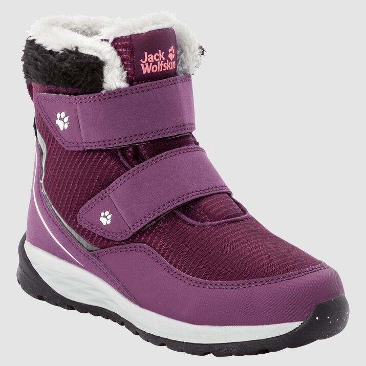 Botas Invierno Jack Wolfskin Polar Wolf Texapore Mid Vc Niños Morados/Coral Mexico-3945761